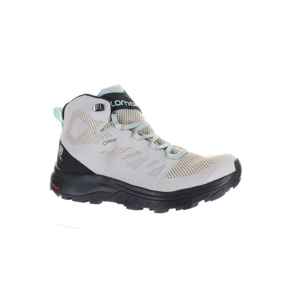 Salomon Womens Outline Mid Gtx Gray Hiking Shoes Size 7 Medium (B, M) - Picture 2 of 4